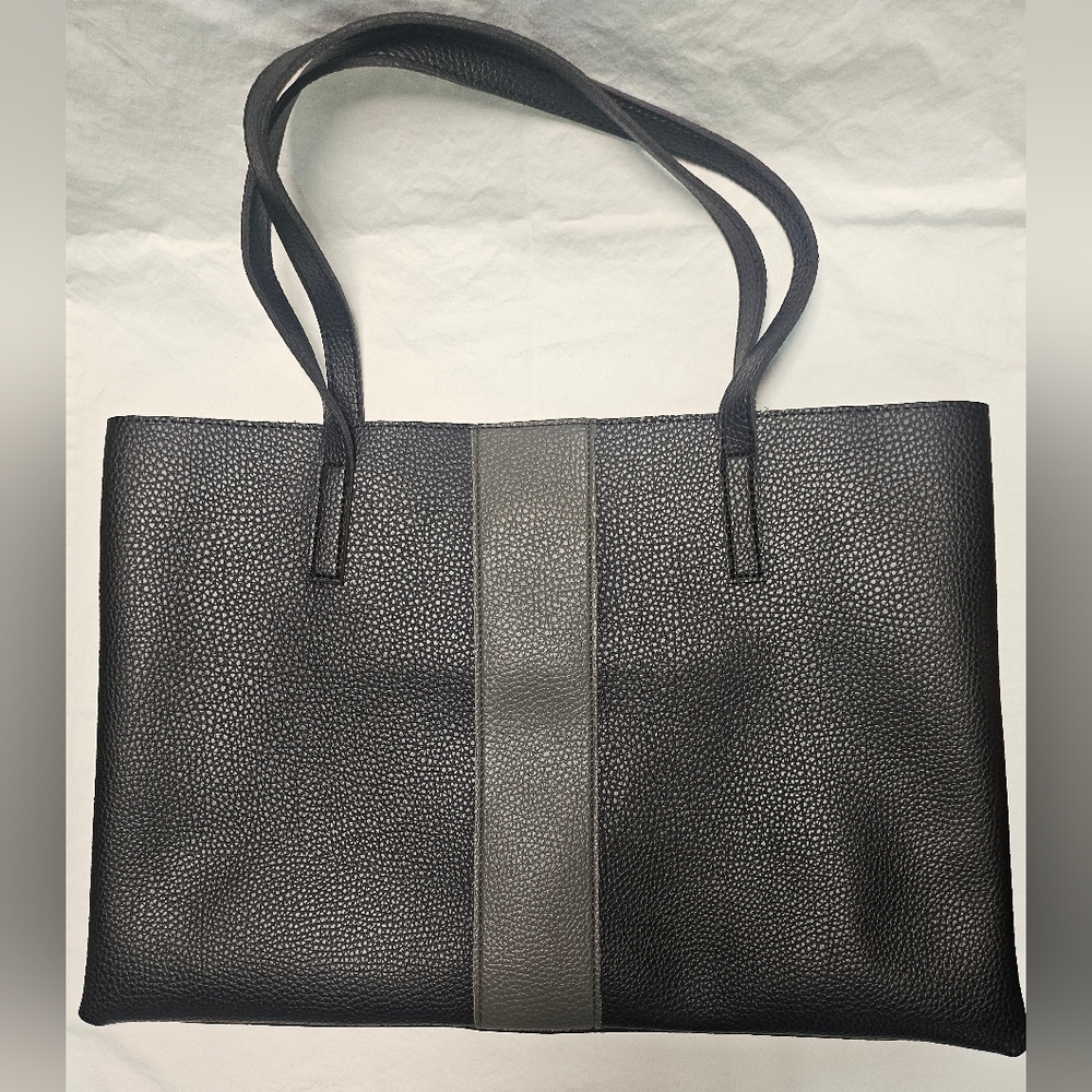 VINCE CAMUTO LUCK Tote Black Gray NEW